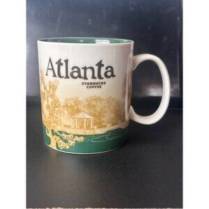 Starbucks Atlanta 16 Oz Ceramic Coffee Mug Skyline & Landmarks Design global ico